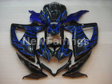 Carica l&#39;immagine nel visualizzatore di Gallery, Black and Blue Flame - GSX-R600 08-10 Fairing Kit