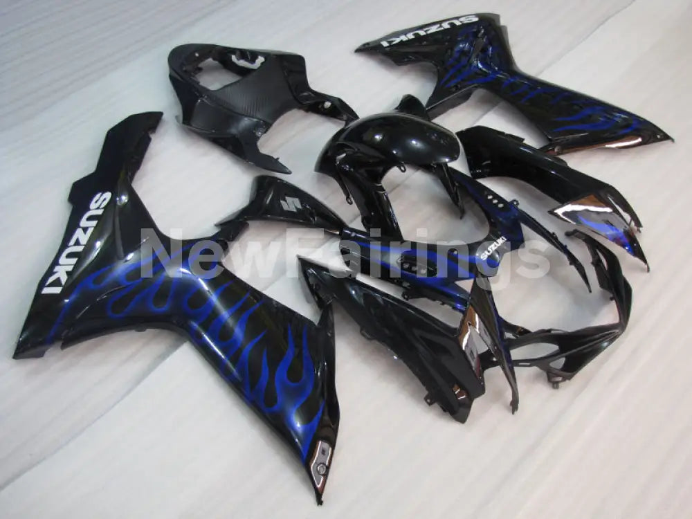 Black and Blue Flame - GSX-R750 11-24 Fairing Kit Vehicles