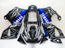 Carica l&#39;immagine nel visualizzatore di Gallery, Black and Blue Flame - YZF-R1 00-01 Fairing Kit - Vehicles