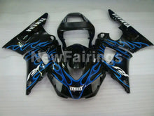 Carica l&#39;immagine nel visualizzatore di Gallery, Black and Blue Flame - YZF-R1 98-99 Fairing Kit - Vehicles