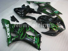 Carica l&#39;immagine nel visualizzatore di Gallery, Black and Green Flame - GSX - R1000 03 - 04 Fairing Kit