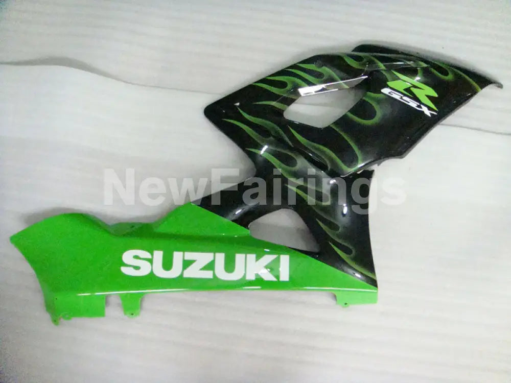 Black and Green Flame - GSX - R1000 05 - 06 Fairing Kit