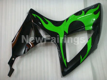 Carica l&#39;immagine nel visualizzatore di Gallery, Black and Green Flame - GSX-R750 06-07 Fairing Kit Vehicles