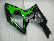 Carica l&#39;immagine nel visualizzatore di Gallery, Black and Green Flame - GSX-R750 06-07 Fairing Kit Vehicles