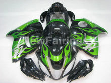 Carica l&#39;immagine nel visualizzatore di Gallery, Black and Green Flame - GSX1300R Hayabusa 08-20 Fairing Kit