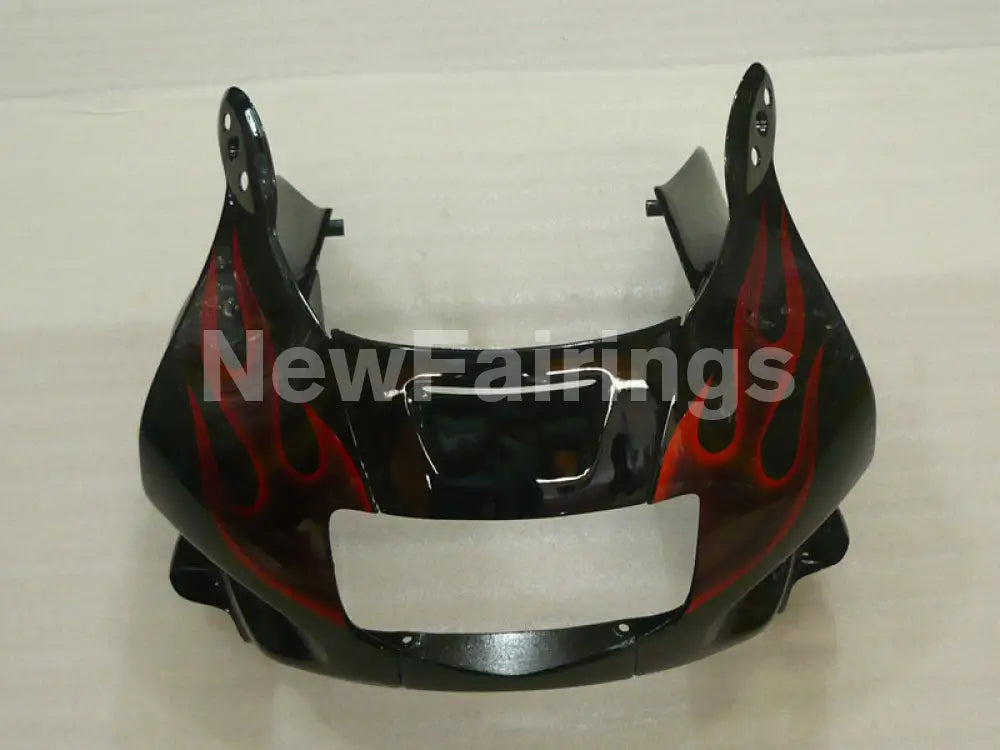 Black and Orange Flame - CBR600 F2 91-94 Fairing Kit -