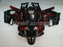 Carica l&#39;immagine nel visualizzatore di Gallery, Black and Red Flame - CBR600 F2 91-94 Fairing Kit - Vehicles