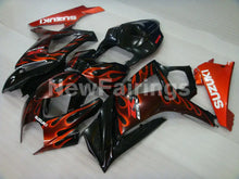 Carica l&#39;immagine nel visualizzatore di Gallery, Black and Red Flame - GSX - R1000 07 - 08 Fairing Kit