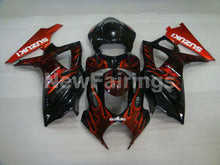 Carica l&#39;immagine nel visualizzatore di Gallery, Black and Red Flame - GSX - R1000 07 - 08 Fairing Kit