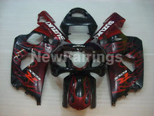 Carica l&#39;immagine nel visualizzatore di Gallery, Black and Red Flame - GSX-R600 04-05 Fairing Kit - Vehicles