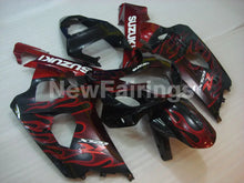 Carica l&#39;immagine nel visualizzatore di Gallery, Black and Red Flame - GSX-R600 04-05 Fairing Kit - Vehicles