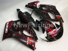 Carica l&#39;immagine nel visualizzatore di Gallery, Black and Red Flame - GSX-R600 96-00 Fairing Kit - Vehicles