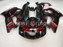 Carica l&#39;immagine nel visualizzatore di Gallery, Black and Red Flame - GSX-R600 96-00 Fairing Kit - Vehicles