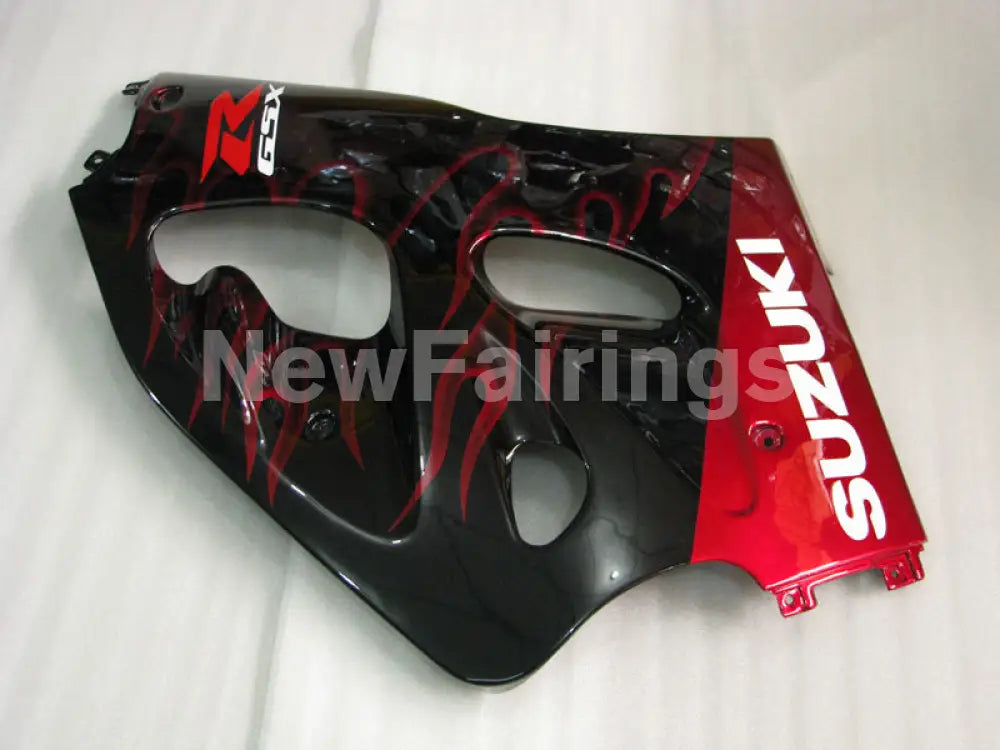 Black and Red Flame - GSX-R600 96-00 Fairing Kit - Vehicles