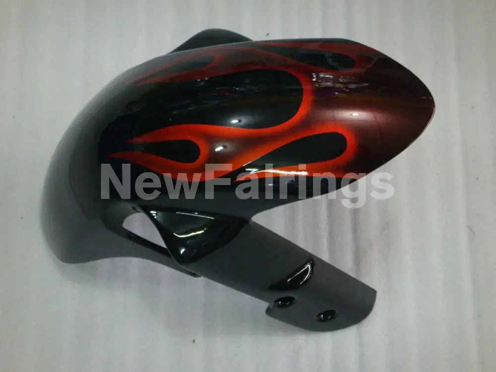 Black and Red Flame - GSX-R750 08-10 Fairing Kit Vehicles &