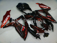 Carica l&#39;immagine nel visualizzatore di Gallery, Black and Red Flame - GSX-R750 08-10 Fairing Kit Vehicles &amp;