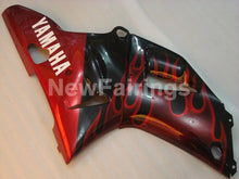 Carica l&#39;immagine nel visualizzatore di Gallery, Black and Red Flame - YZF-R1 00-01 Fairing Kit - Vehicles &amp;