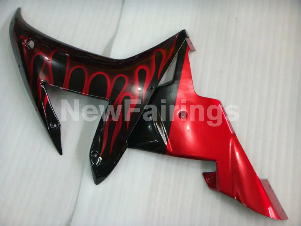 Black and Red Flame - YZF-R1 02-03 Fairing Kit - Vehicles &