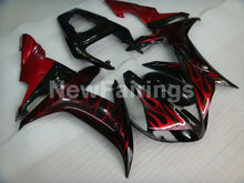 Carica l&#39;immagine nel visualizzatore di Gallery, Black and Red Flame - YZF-R1 02-03 Fairing Kit - Vehicles &amp;