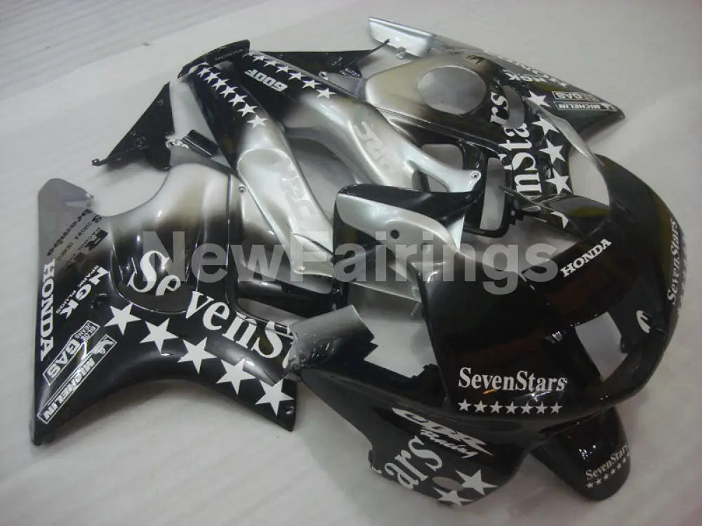 Black and Silver SevenStars - CBR600 F3 97-98 Fairing Kit -