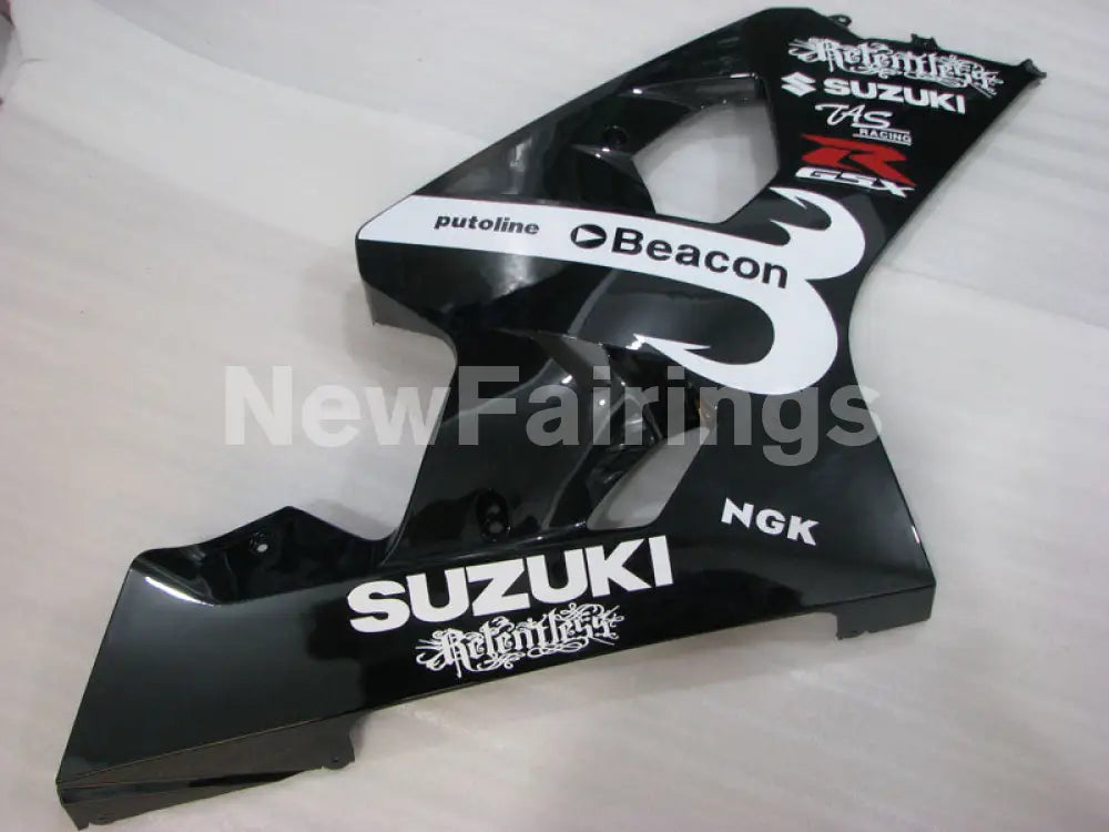 Black and White Beacon - GSX-R750 04-05 Fairing Kit