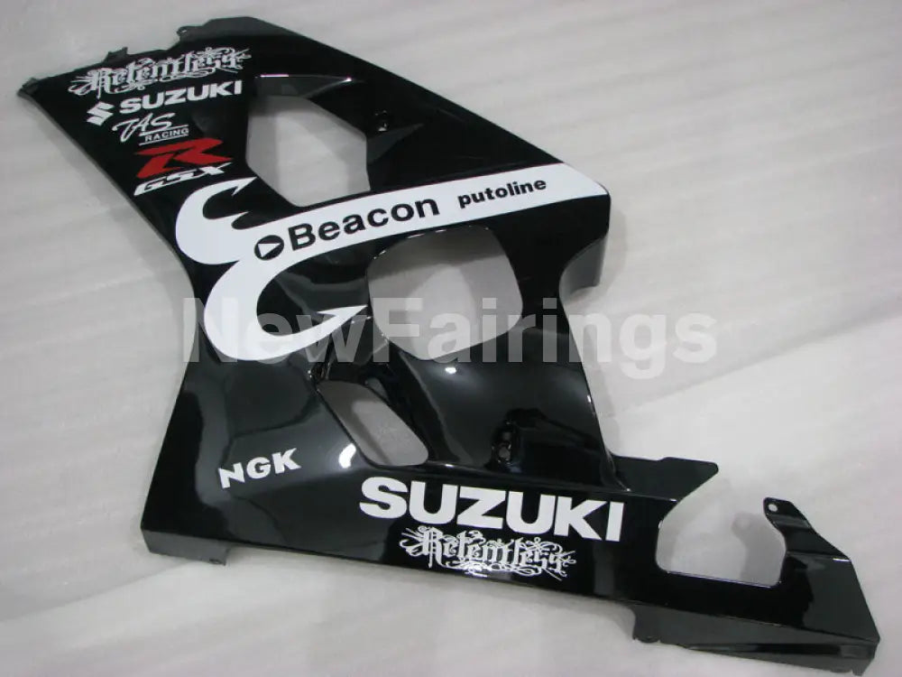 Black and White Beacon - GSX-R750 04-05 Fairing Kit