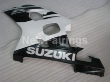 Carica l&#39;immagine nel visualizzatore di Gallery, Black and White Factory Style - GSX-R750 04-05 Fairing Kit