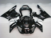 Carica l&#39;immagine nel visualizzatore di Gallery, Black and White Factory Style - YZF-R1 98-99 Fairing Kit