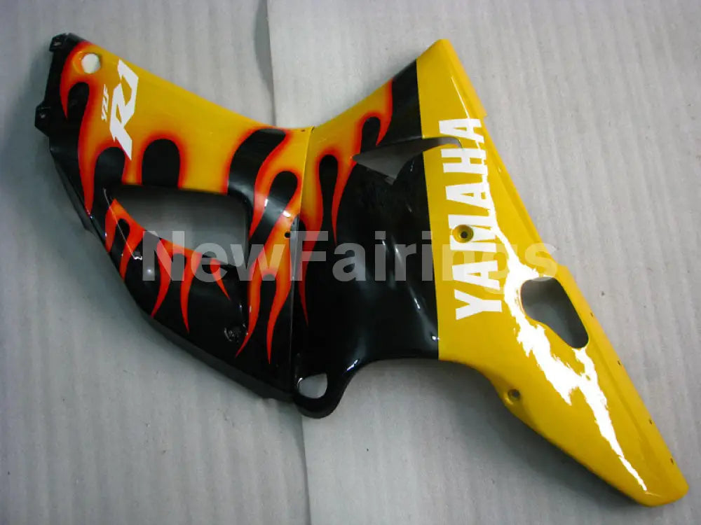 Black and Yellow Flame - YZF-R1 98-99 Fairing Kit