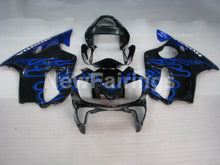 Carica l&#39;immagine nel visualizzatore di Gallery, Black and Blue Flame - CBR600 F4i 01-03 Fairing Kit -