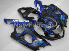 Carica l&#39;immagine nel visualizzatore di Gallery, Black and Blue Flame - GSX-R600 04-05 Fairing Kit - Vehicles