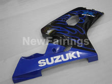 Carica l&#39;immagine nel visualizzatore di Gallery, Black and Blue Flame - GSX-R600 04-05 Fairing Kit - Vehicles