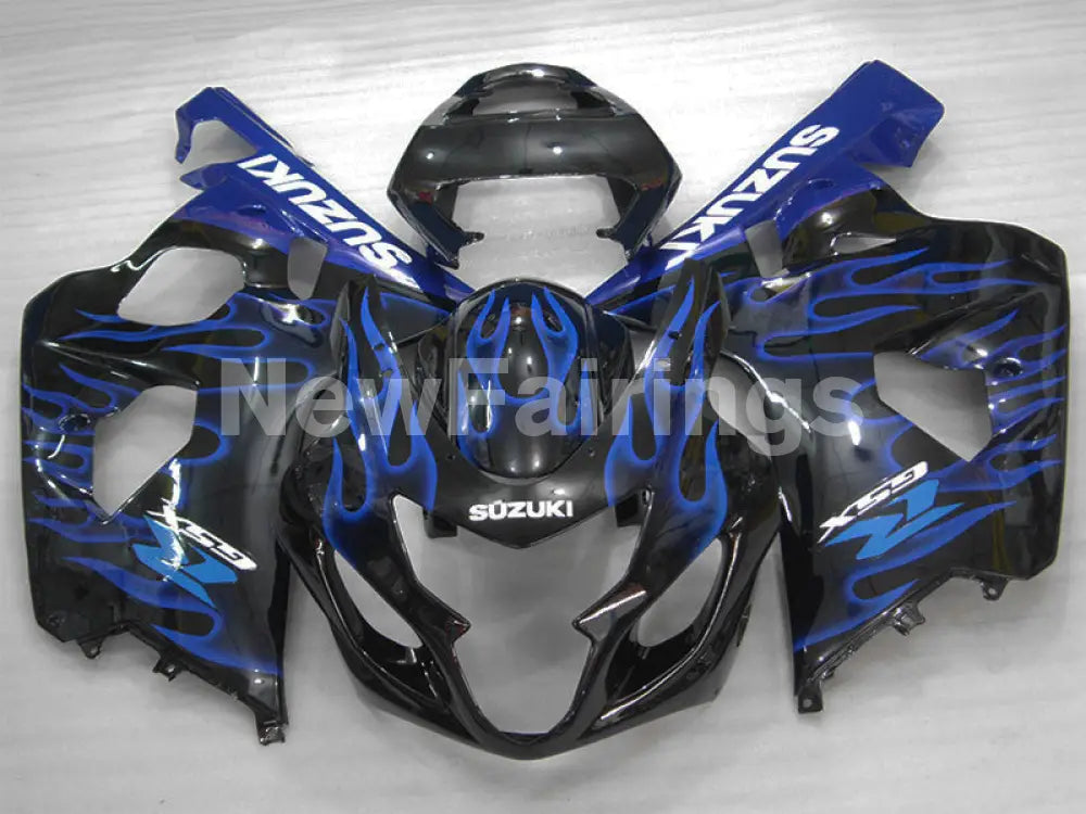 Black and Blue Flame - GSX-R600 04-05 Fairing Kit - Vehicles