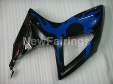 Carica l&#39;immagine nel visualizzatore di Gallery, Black and Blue Flame - GSX-R600 06-07 Fairing Kit -