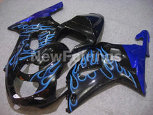 Carica l&#39;immagine nel visualizzatore di Gallery, Black and Blue Flame - GSX-R750 00-03 Fairing Kit Vehicles