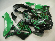 Carica l&#39;immagine nel visualizzatore di Gallery, Black and Green Flame - CBR600RR 03-04 Fairing Kit -