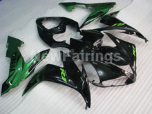 Carica l&#39;immagine nel visualizzatore di Gallery, Black and Green Flame - YZF-R1 04-06 Fairing Kit - Vehicles