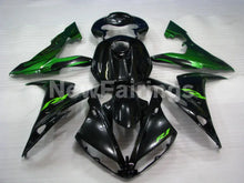 Carica l&#39;immagine nel visualizzatore di Gallery, Black Green Flame - YZF-R1 04-06 Fairing Kit - Vehicles &amp;