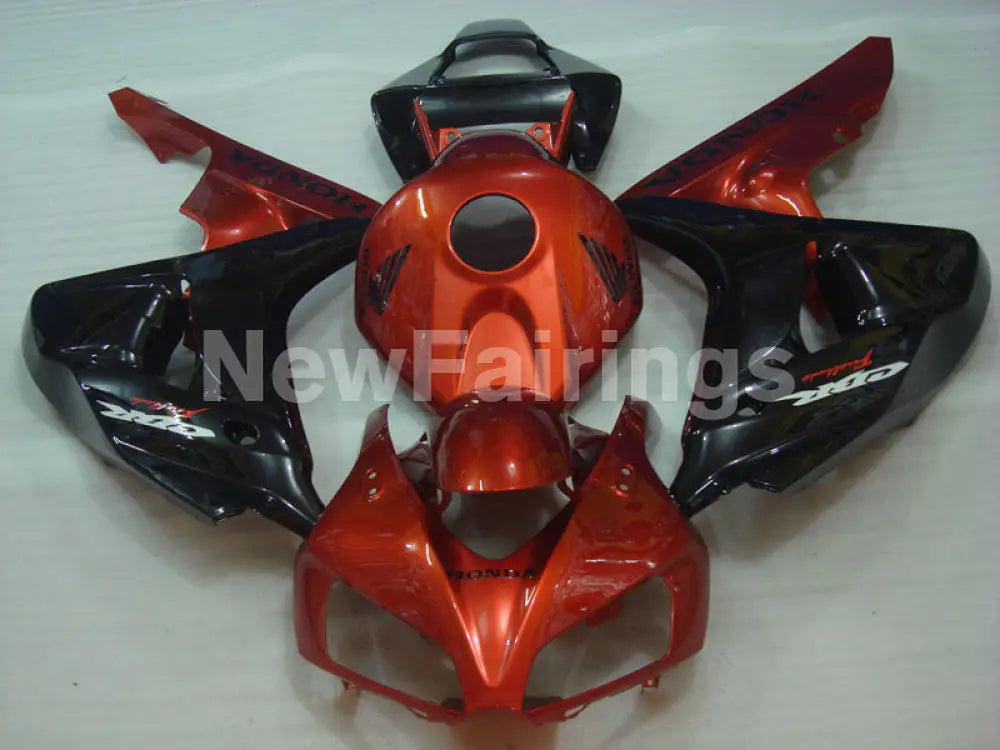 Black Orange Factory Style - CBR1000RR 06-07 Fairing Kit -