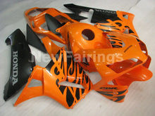 Carica l&#39;immagine nel visualizzatore di Gallery, Black and Orange Fire - CBR600RR 03-04 Fairing Kit -