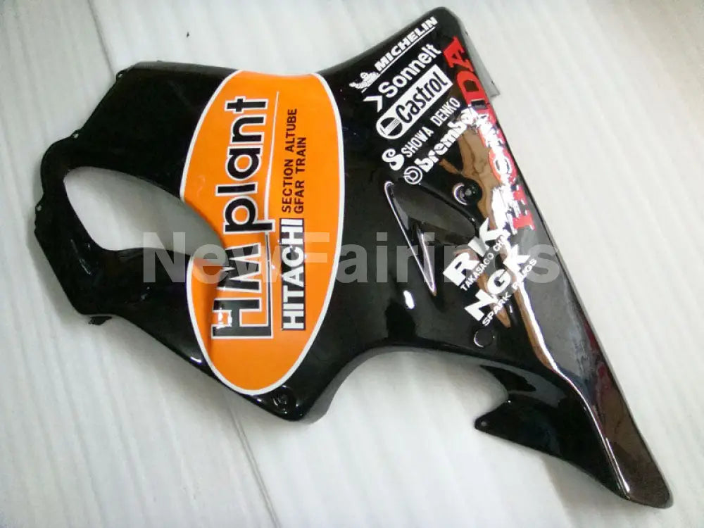 Black and Orange HM plant - CBR600 F4i 01-03 Fairing Kit -