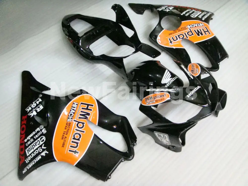 Black and Orange HM plant - CBR600 F4i 01-03 Fairing Kit -