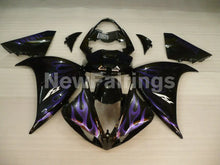 Carica l&#39;immagine nel visualizzatore di Gallery, Black Purple Flame - YZF-R1 09-11 Fairing Kit - Vehicles &amp;