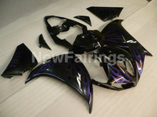 Carica l&#39;immagine nel visualizzatore di Gallery, Black Purple Flame - YZF-R1 09-11 Fairing Kit - Vehicles &amp;