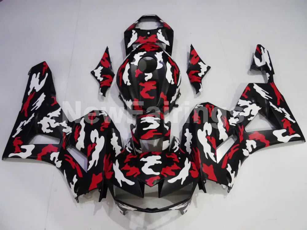 Black with Red Factory Style - CBR600RR 13-23 Fairing Kit -