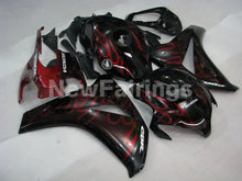 Carica l&#39;immagine nel visualizzatore di Gallery, Black and Red Flame - CBR1000RR 08-11 Fairing Kit - Vehicles