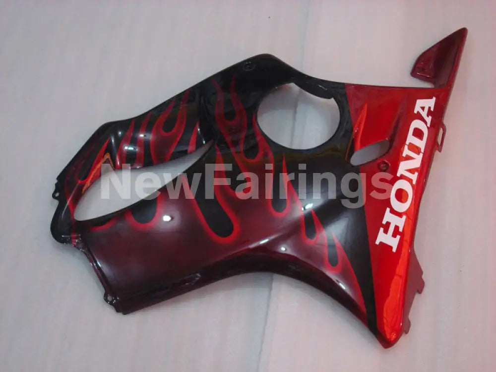 Black and Red Flame - CBR600 F4i 04-06 Fairing Kit -