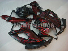 Carica l&#39;immagine nel visualizzatore di Gallery, Black and Red Flame - GSX - R1000 05 - 06 Fairing Kit