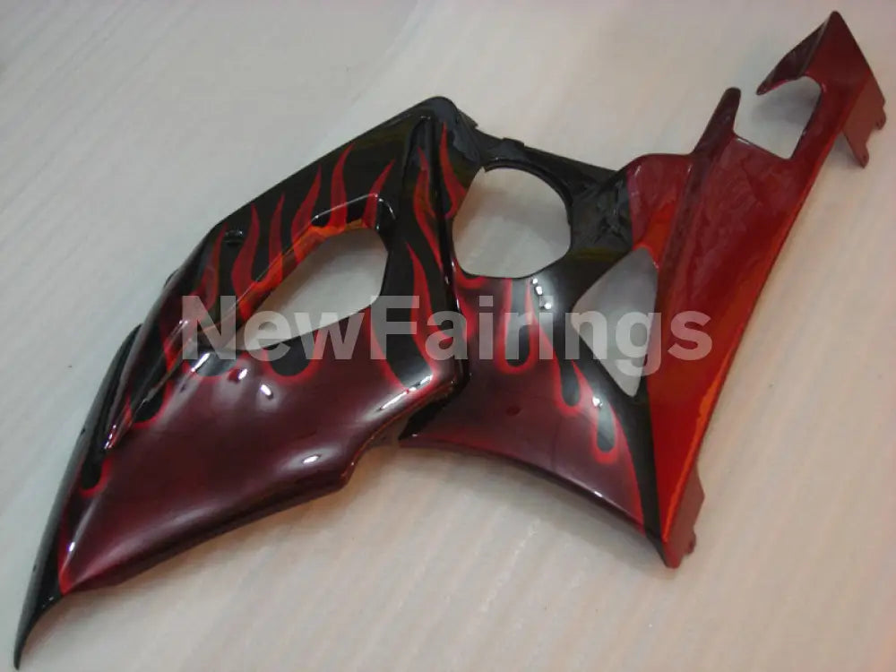 Black and Red Flame - GSX - R1000 05 - 06 Fairing Kit