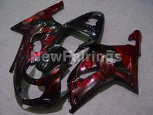 Carica l&#39;immagine nel visualizzatore di Gallery, Black Red Flame - GSX-R600 01-03 Fairing Kit - Vehicles &amp;